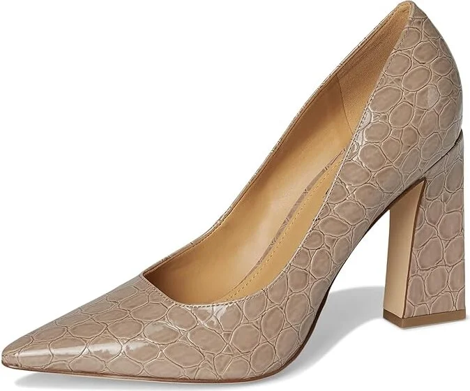 Nine West Tamant Women's Shoes Light Natural Croco Patent : 6 M, Synthetic - Image 5