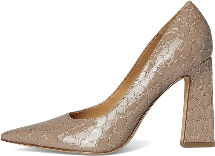 Nine West Tamant Women's Shoes Light Natural Croco Patent : 6 M, Synthetic - Image 6