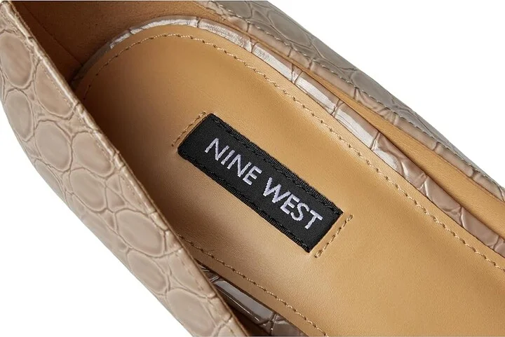 Nine West Tamant Women's Shoes Light Natural Croco Patent : 6 M, Synthetic - Image 7