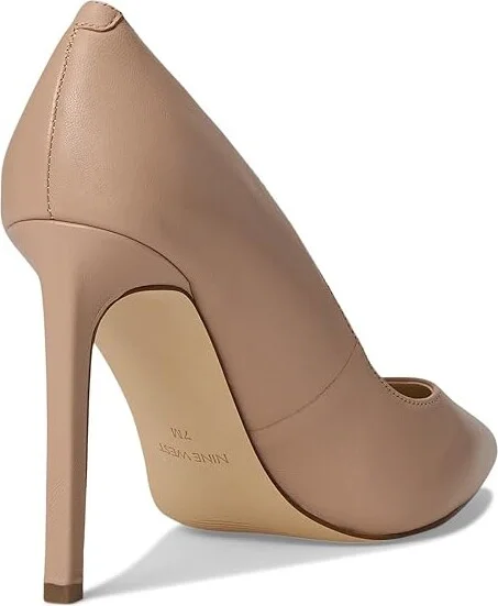 Nine West Tatiana Pump High Women's Heels Barely Nude 2 : 5.5 M, Leather - Image 5