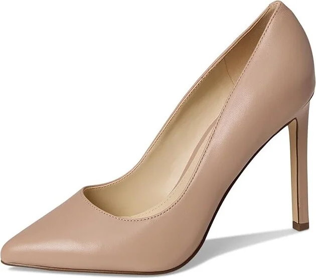 Nine West Tatiana Pump High Women's Heels Barely Nude 2 : 5.5 M, Leather - Image 6