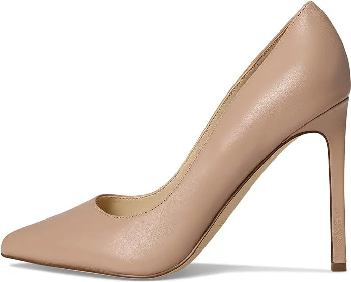 Nine West Tatiana Pump High Women's Heels Barely Nude 2 : 5.5 M, Leather - Image 7