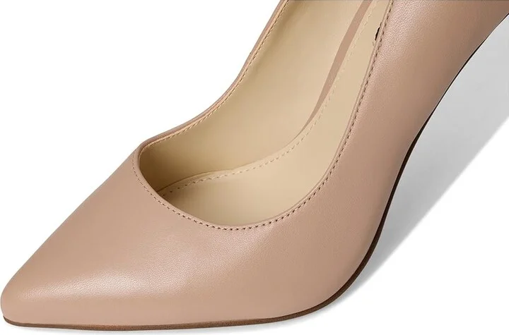 Nine West Tatiana Pump High Women's Heels Barely Nude 2 : 5.5 M, Leather - Image 8