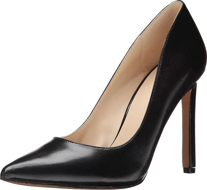 Nine West Tatiana Pump High Women's Heels Black Leather : 5 M - Image 2