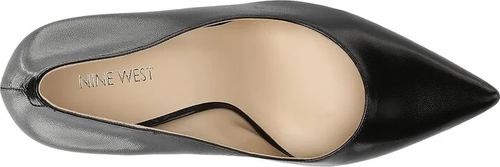 Nine West Tatiana Pump High Women's Heels Black Leather : 5 M - Image 3