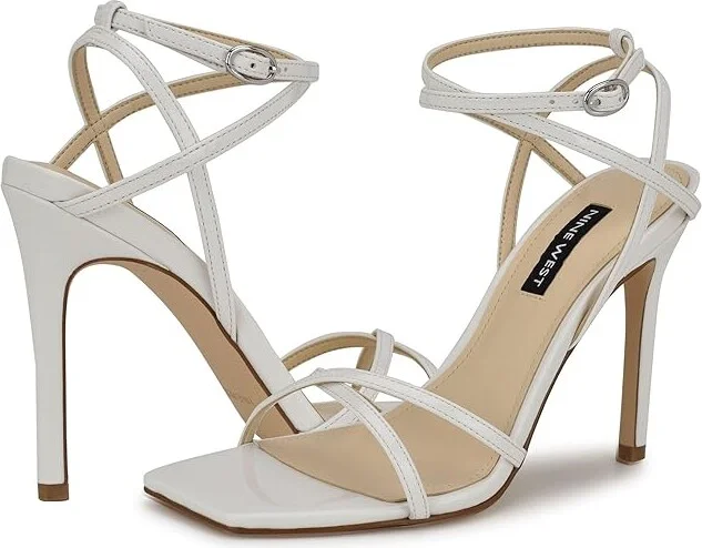 Nine West Tidle Women's Shoes White Patent : 5 M, Synthetic