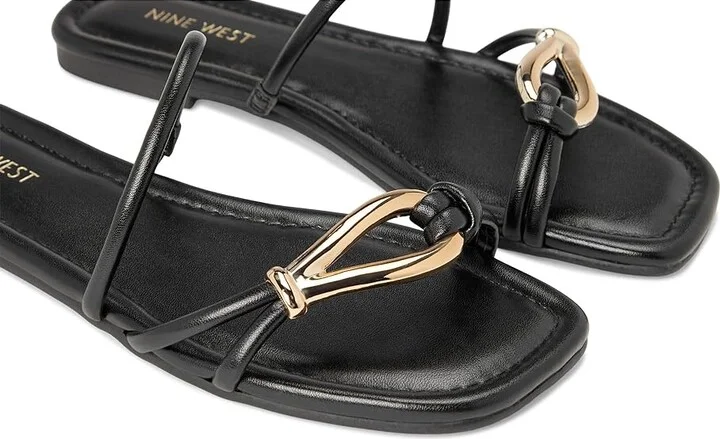 Nine West Tigra Women's Dress Sandals Black : 10 M, Faux Leather - Image 7