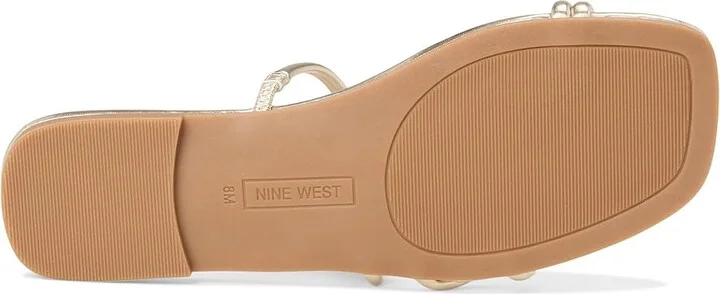 Nine West Tigra Women's Dress Sandals Gold : 8.5 M, Faux Leather - Image 3