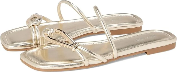 Nine West Tigra Women's Dress Sandals Gold : 8.5 M, Faux Leather