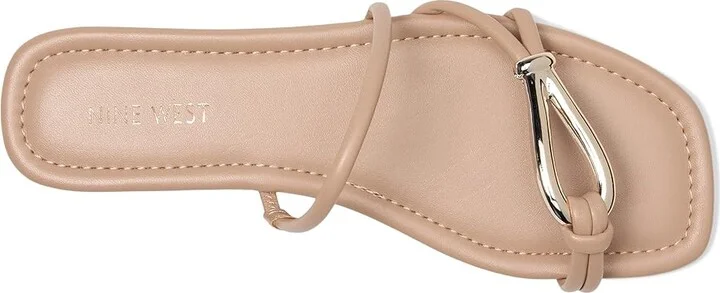 Nine West Tigra Women's Dress Sandals Light Natural : 7.5 M, Faux Leather - Image 2