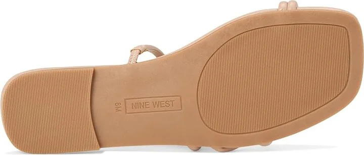 Nine West Tigra Women's Dress Sandals Light Natural : 7.5 M, Faux Leather - Image 3