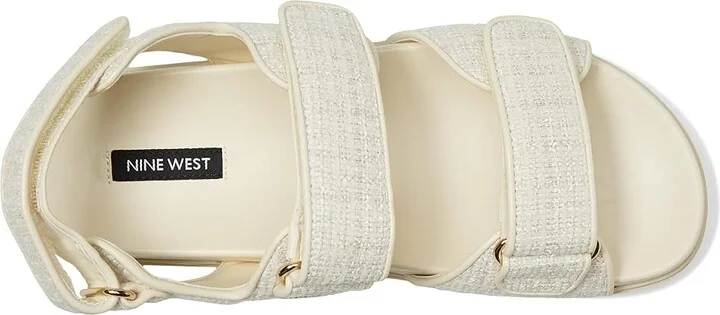 Nine West Tillee Women's Dress Sandals Cream : 10 M, Leather/Synthetic - Image 2