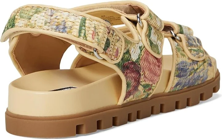 Nine West Tillee Women's Dress Sandals Natural Vintage Floral : 5 M, Leather/Synthetic - Image 4