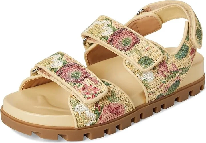 Nine West Tillee Women's Dress Sandals Natural Vintage Floral : 5 M, Leather/Synthetic - Image 5