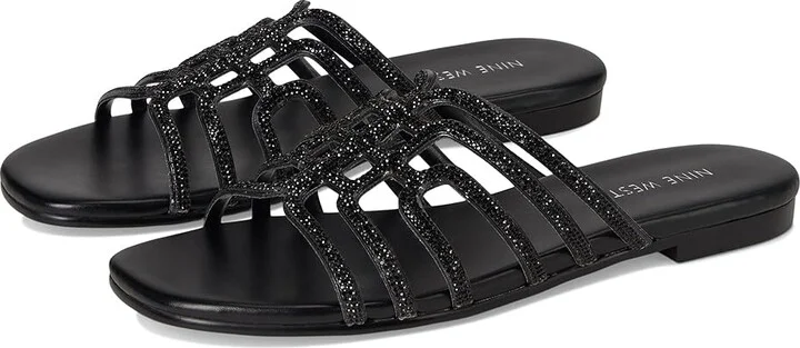 Nine West Timy Women's Dress Sandals Black : 5 M, Synthetic