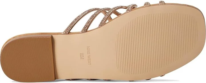 Nine West Timy Women's Dress Sandals Light Natural : 9.5 M, Synthetic - Image 3