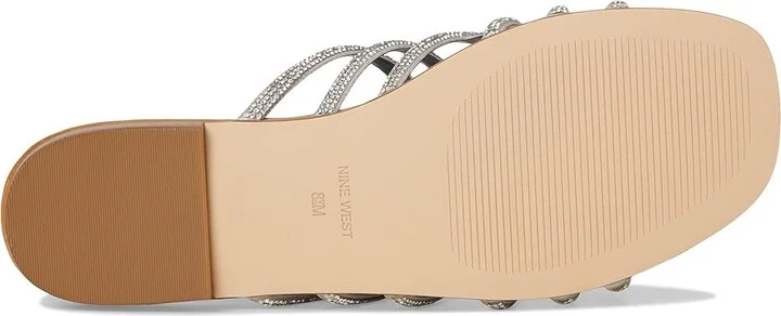 Nine West Timy Women's Dress Sandals Silver : 9.5 M, Synthetic - Image 3