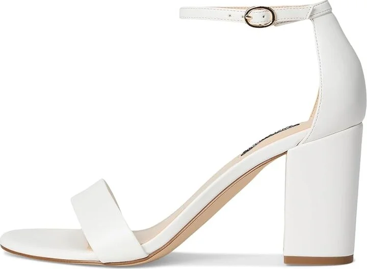 Nine West Toniann Women's Dress Sandals White : 9 M, Leather - Image 6