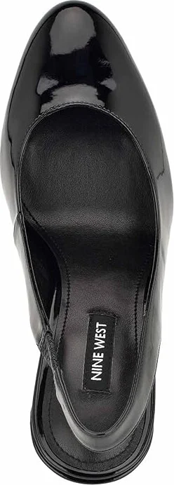 Nine West Trins High Women's Heels Black Patent : 10 M, Leather - Image 2