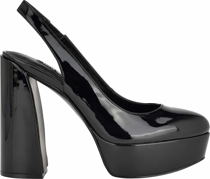Nine West Trins High Women's Heels Black Patent : 10 M, Leather - Image 5