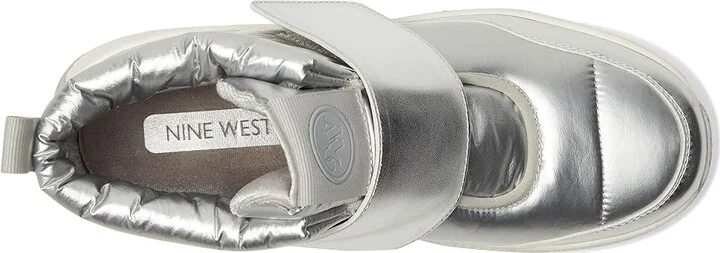 Nine West Tumble Women's Dress Zip Boots Silver : 5 M, Synthetic/Textile - Image 2