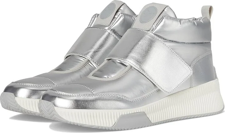 Nine West Tumble Women's Dress Zip Boots Silver : 5 M, Synthetic/Textile