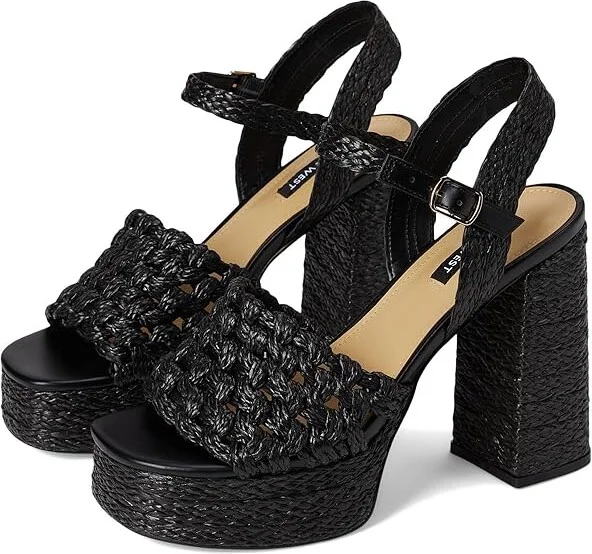 Nine West Vadyn Women's Dress Sandals Black : 8 M, Synthetic