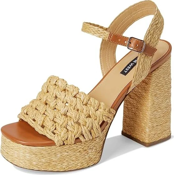 Nine West Vadyn Women's Dress Sandals Medium Natural : 11 M, Synthetic - Image 5