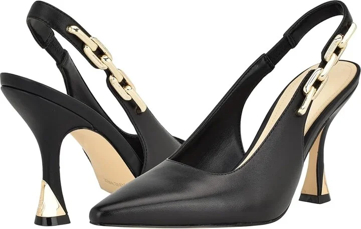Nine West Veroni High Women's Heels Black Leather : 6 M