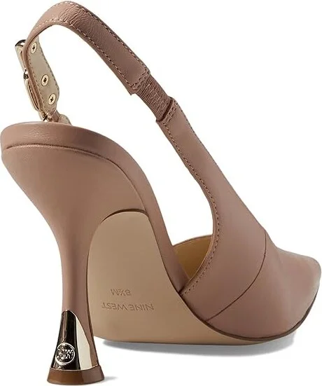 Nine West Veroni High Women's Heels Light Natural Leather : 11 M - Image 4