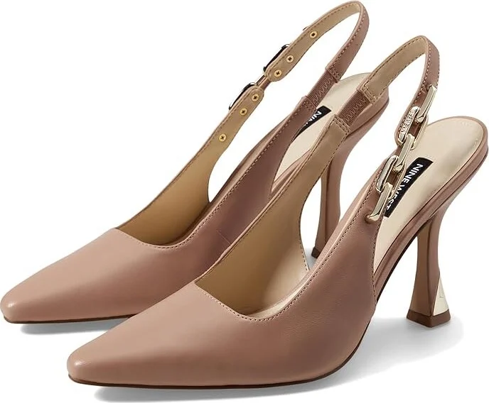 Nine West Veroni High Women's Heels Light Natural Leather : 11 M