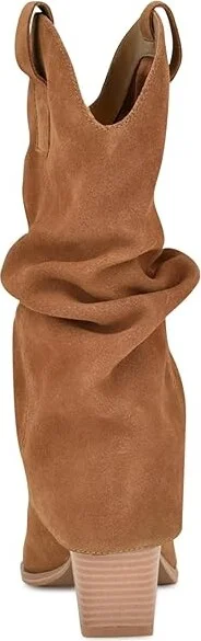 Nine West Wilton Women's Boots Cognac Suede : 5 M, Rubber/Suede - Image 4