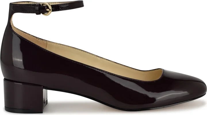 Nine West Women's Amaize Block Heel Ankle Strap Dress Pumps - Image 2