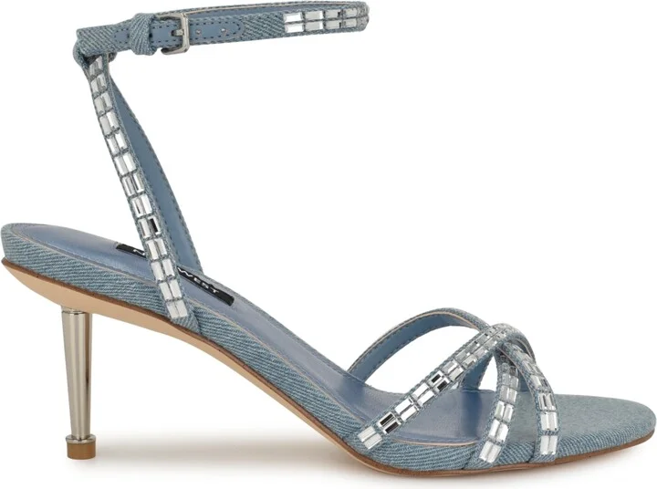 Nine West Women's Amseta Strappy Embellished Stiletto Sandals - Image 2