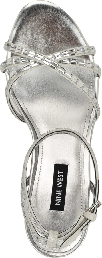 Nine West Women's Amseta Strappy Embellished Stiletto Sandals - Image 8
