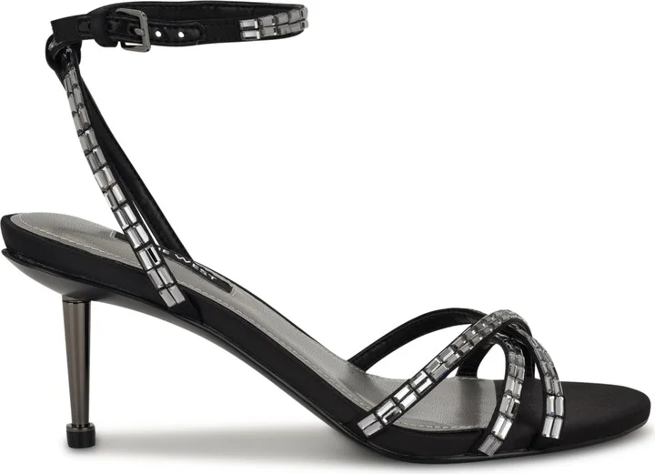 Nine West Women's Amseta Strappy Embellished Stiletto Sandals - Image 10