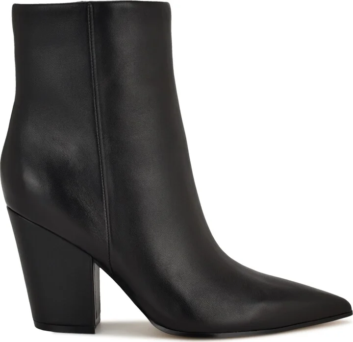 Nine West Women's Ariza Tapered Block Heel Booties - Image 6