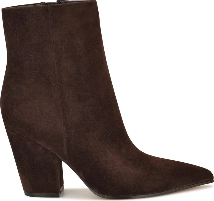 Nine West Women's Ariza Tapered Block Heel Booties - Image 10