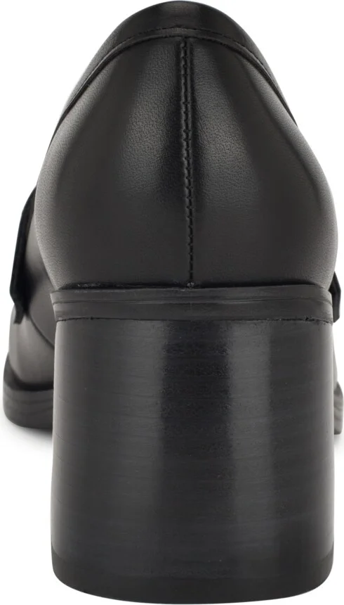 Nine West Women's Avalia Block Heel Penny Loafers - Black/Leopard - Image 3