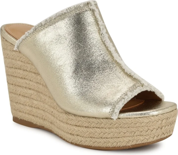 Nine West Women's Baja Slip-On Espadrille Wedge Sandals - Image 6