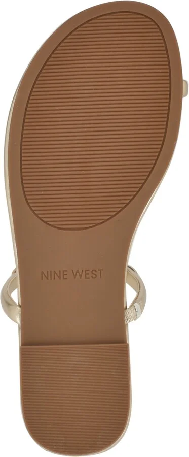 Nine West Women's Balon Strappy Toe Loop Flat Sandals - Image 5