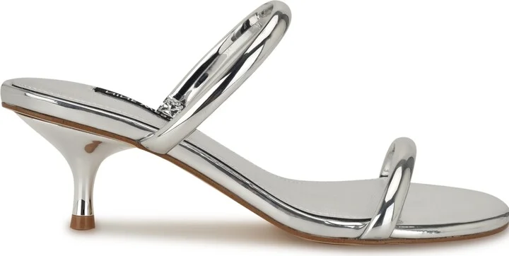 Nine West Women's Berri Double Strap Kitten Heel Sandals - Image 11