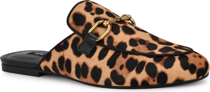 Nine West Women's Bhalya Round Toe Slip-On Flat Casual Mules