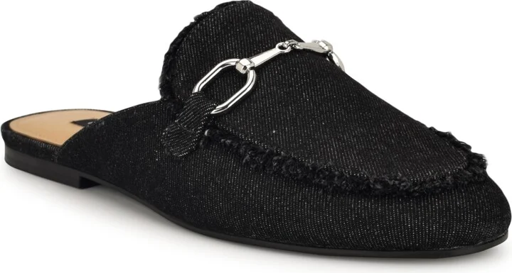 Nine West Women's Bivey Frayed Slip-On Mules