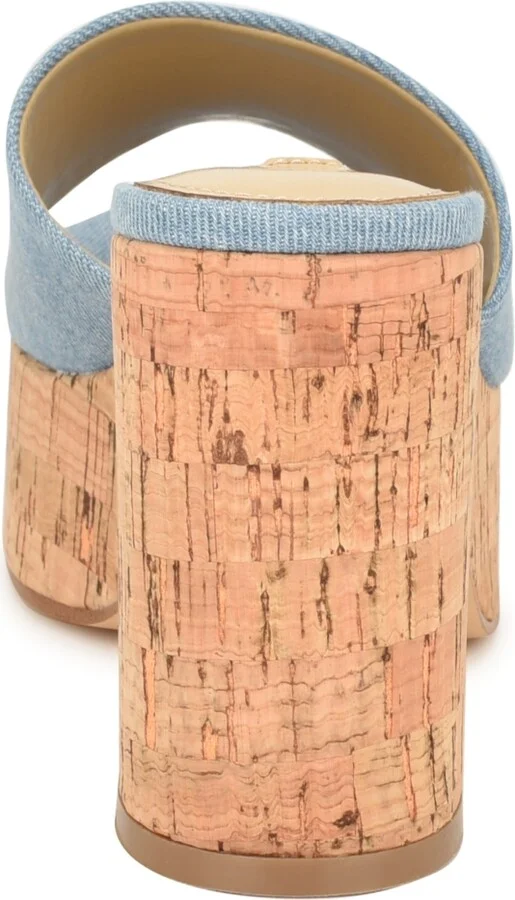 Nine West Women's Boone Slip-On Block Heel Platform Sandals - Image 3