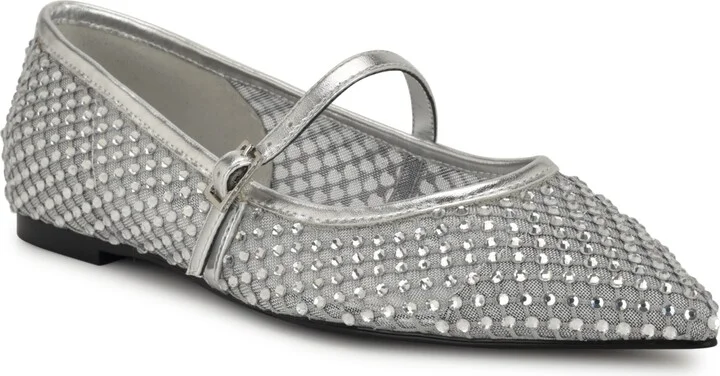 Nine West Women's Bray Pointy Toe Embellished Dress Flats
