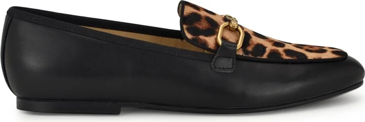 Nine West Women's Brayci Bit Slip-On Loafers - Black/Leopard - Image 2
