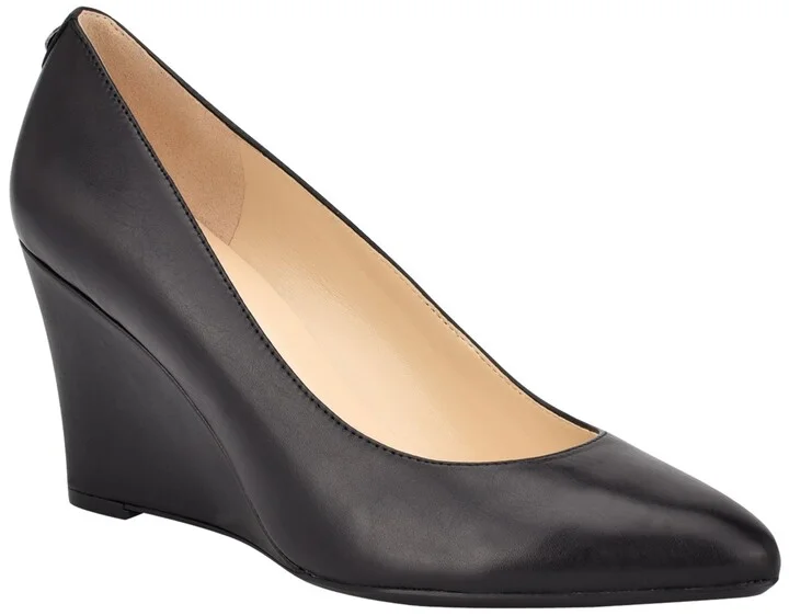 Nine West Women's Cal 9x9 Slip-On Wedge Pumps
