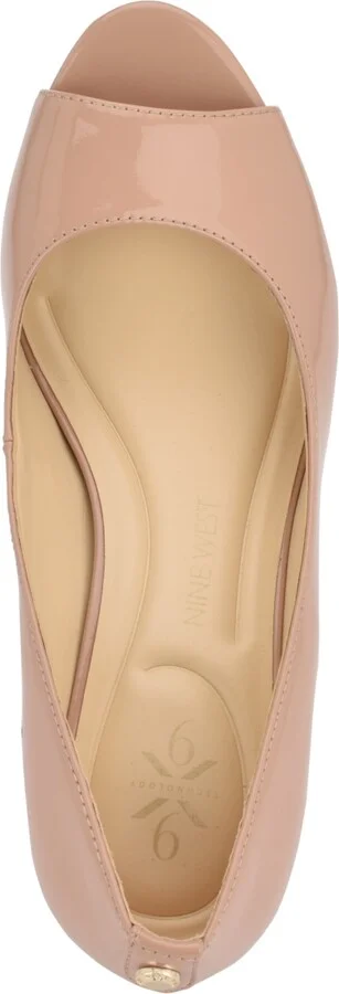 Nine West Women's Cape 9x9 Peep Toe Wedges - Image 9
