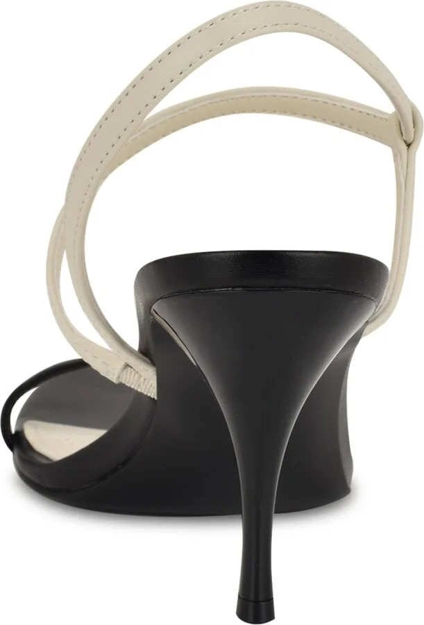 Nine West Women's Carolyn Strappy Stiletto Sandals - Black/Cream - Image 3